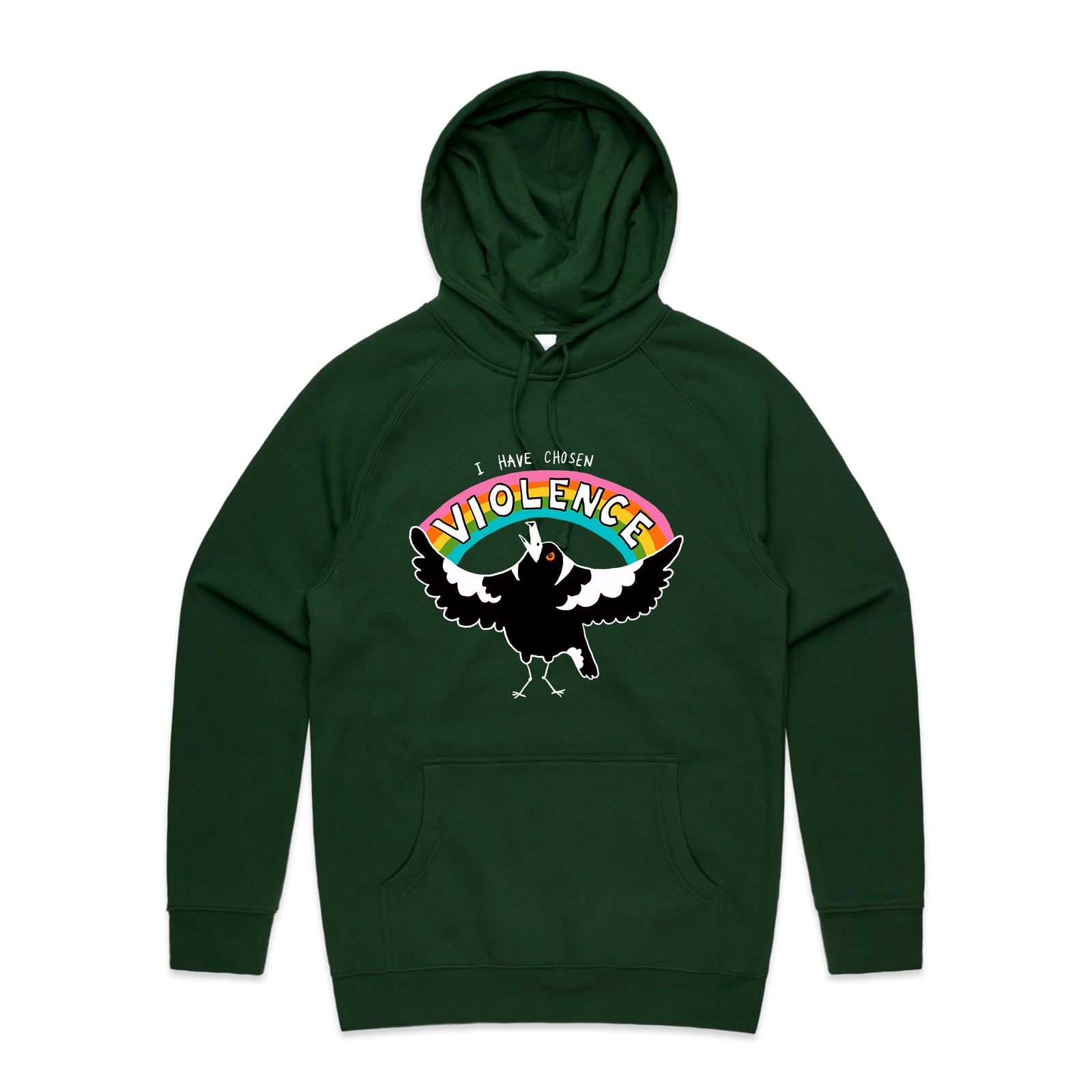 Chosen Violence Hoodie by Lonely Kids Club. All clothing from our T-shirts to our shorts and hoodies are ethically made, and printed packed and shipped from Sydney.