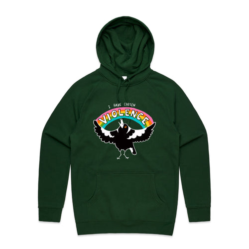 Chosen Violence Hoodie by Lonely Kids Club. All clothing from our T-shirts to our shorts and hoodies are ethically made, and printed packed and shipped from Sydney.