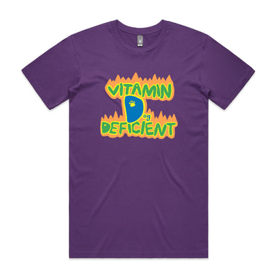 Vitamin D Deficient Tee by Lonely Kids Club. All clothing from our T-shirts to our shorts and hoodies are ethically made, and printed packed and shipped from Sydney.