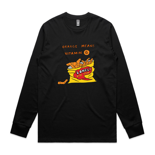 Vitamin C Tee by Lonely Kids Club. All clothing from our T-shirts to our shorts and hoodies are ethically made, and printed packed and shipped from Sydney.