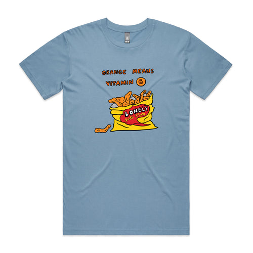 Vitamin C Tee by Lonely Kids Club. All clothing from our T-shirts to our shorts and hoodies are ethically made, and printed packed and shipped from Sydney.