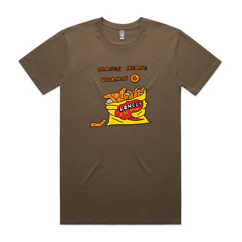 Vitamin C Tee by Lonely Kids Club. All clothing from our T-shirts to our shorts and hoodies are ethically made, and printed packed and shipped from Sydney.