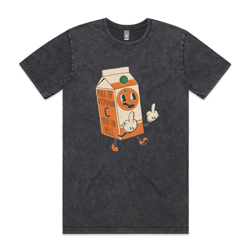Vitamin C You In Hell Tee by Lonely Kids Club. All clothing from our T-shirts to our shorts and hoodies are ethically made, and printed packed and shipped from Sydney.