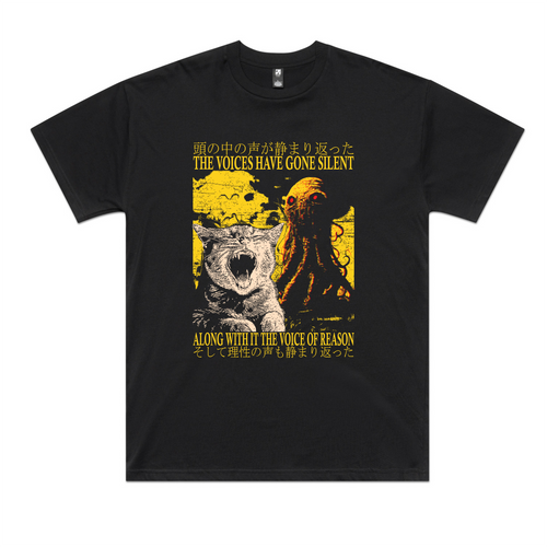 Voice Of Reason Tee by Lonely Kids Club. All clothing from our T-shirts to our shorts and hoodies are ethically made, and printed packed and shipped from Sydney.