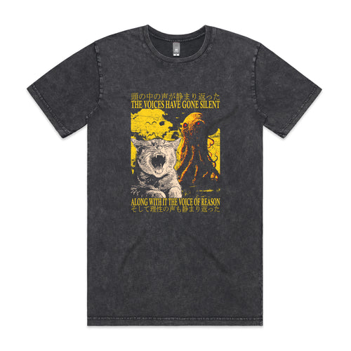 Voice Of Reason Tee by Lonely Kids Club. All clothing from our T-shirts to our shorts and hoodies are ethically made, and printed packed and shipped from Sydney.