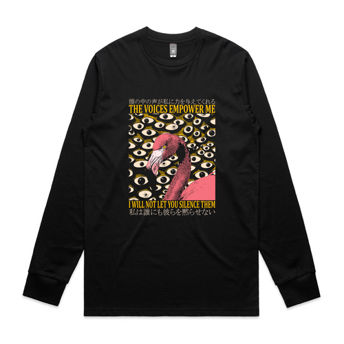 The Voices Empower Me Tee by Lonely Kids Club. All clothing from our T-shirts to our shorts and hoodies are ethically made, and printed packed and shipped from Sydney.