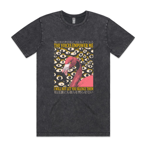 The Voices Empower Me Tee by Lonely Kids Club. All clothing from our T-shirts to our shorts and hoodies are ethically made, and printed packed and shipped from Sydney.