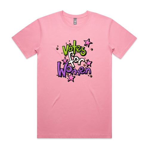 Votes For Women Tee by Lonely Kids Club. All clothing from our T-shirts to our shorts and hoodies are ethically made, and printed packed and shipped from Sydney.