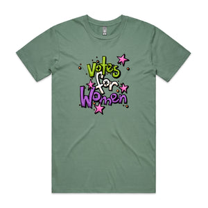 Votes For Women Tee by Lonely Kids Club. All clothing from our T-shirts to our shorts and hoodies are ethically made, and printed packed and shipped from Sydney.