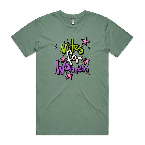 Votes For Women Tee by Lonely Kids Club. All clothing from our T-shirts to our shorts and hoodies are ethically made, and printed packed and shipped from Sydney.