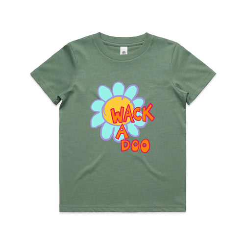 Wackadoo Kids Tee by Lonely Kids Club. All clothing from our T-shirts to our shorts and hoodies are ethically made, and printed packed and shipped from Sydney.