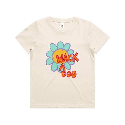 Wackadoo Kids Tee by Lonely Kids Club. All clothing from our T-shirts to our shorts and hoodies are ethically made, and printed packed and shipped from Sydney.