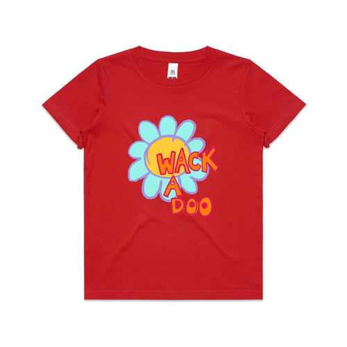 Wackadoo Kids Tee by Lonely Kids Club. All clothing from our T-shirts to our shorts and hoodies are ethically made, and printed packed and shipped from Sydney.