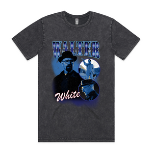 Walter White Retro Tee by Lonely Kids Club. All clothing from our T-shirts to our shorts and hoodies are ethically made, and printed packed and shipped from Sydney.