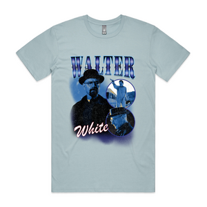 Walter White Retro Tee by Lonely Kids Club. All clothing from our T-shirts to our shorts and hoodies are ethically made, and printed packed and shipped from Sydney.