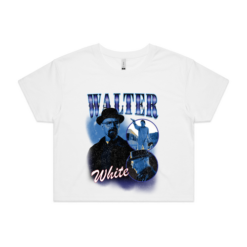 Walter White Retro Tee by Lonely Kids Club. All clothing from our T-shirts to our shorts and hoodies are ethically made, and printed packed and shipped from Sydney.