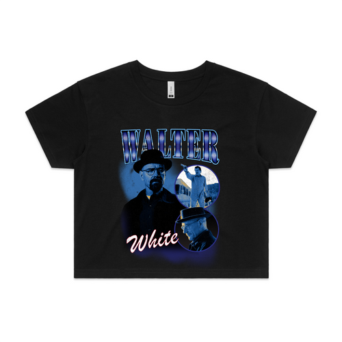 Walter White Retro Tee by Lonely Kids Club. All clothing from our T-shirts to our shorts and hoodies are ethically made, and printed packed and shipped from Sydney.