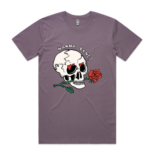 Wanna Bone Tee by Lonely Kids Club. All clothing from our T-shirts to our shorts and hoodies are ethically made, and printed packed and shipped from Sydney.