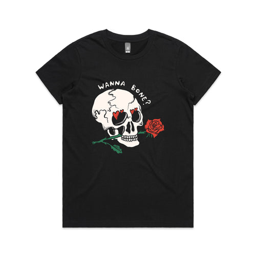 Wanna Bone Tee by Lonely Kids Club. All clothing from our T-shirts to our shorts and hoodies are ethically made, and printed packed and shipped from Sydney.