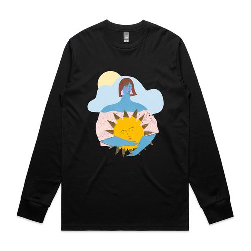 Warm Hug Tee by Lonely Kids Club. All clothing from our T-shirts to our shorts and hoodies are ethically made, and printed packed and shipped from Sydney.