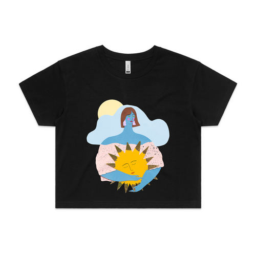 Warm Hug Tee by Lonely Kids Club. All clothing from our T-shirts to our shorts and hoodies are ethically made, and printed packed and shipped from Sydney.