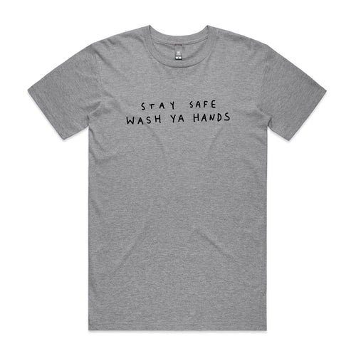 Wash Ya Hands Tee by Lonely Kids Club. All clothing from our T-shirts to our shorts and hoodies are ethically made, and printed packed and shipped from Sydney.
