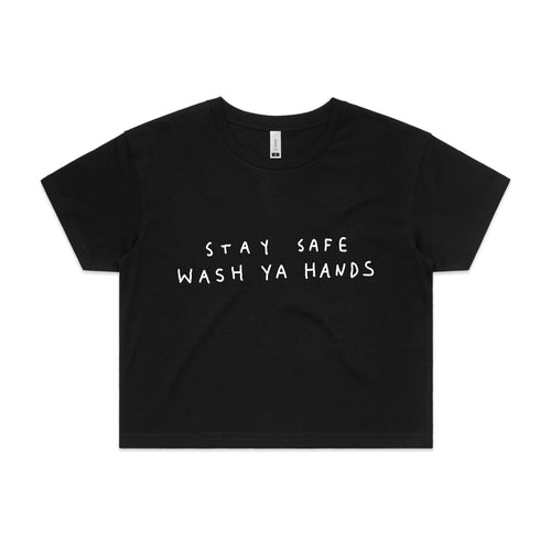 Wash Ya Hands Tee by Lonely Kids Club. All clothing from our T-shirts to our shorts and hoodies are ethically made, and printed packed and shipped from Sydney.