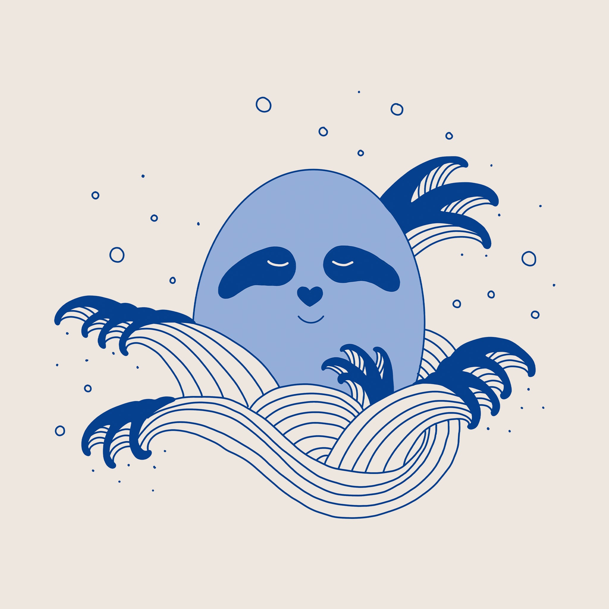 Water Elemental Egg Sloth Tee