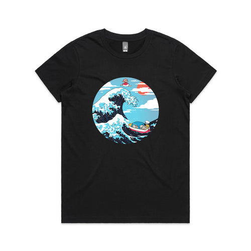Wave Rider Tee by Lonely Kids Club. All clothing from our T-shirts to our shorts and hoodies are ethically made, and printed packed and shipped from Sydney.