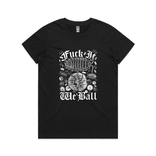 We Ball Tee by Lonely Kids Club. All clothing from our T-shirts to our shorts and hoodies are ethically made, and printed packed and shipped from Sydney.
