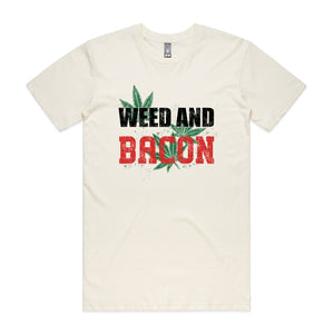 Weed And Bacon Tee by Lonely Kids Club. All clothing from our T-shirts to our shorts and hoodies are ethically made, and printed packed and shipped from Sydney.