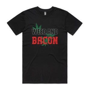 Weed And Bacon Tee by Lonely Kids Club. All clothing from our T-shirts to our shorts and hoodies are ethically made, and printed packed and shipped from Sydney.