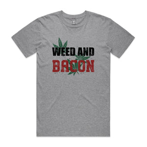 Weed And Bacon Tee by Lonely Kids Club. All clothing from our T-shirts to our shorts and hoodies are ethically made, and printed packed and shipped from Sydney.