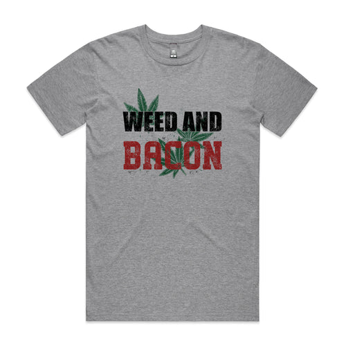Weed And Bacon Tee by Lonely Kids Club. All clothing from our T-shirts to our shorts and hoodies are ethically made, and printed packed and shipped from Sydney.