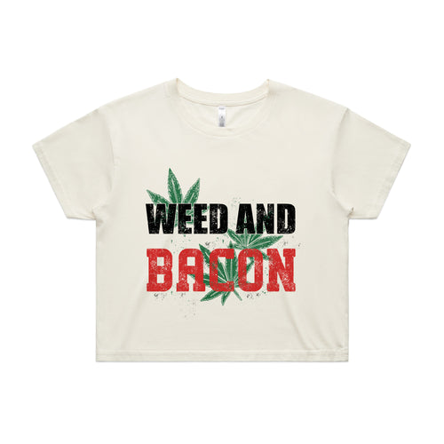 Weed And Bacon Tee by Lonely Kids Club. All clothing from our T-shirts to our shorts and hoodies are ethically made, and printed packed and shipped from Sydney.