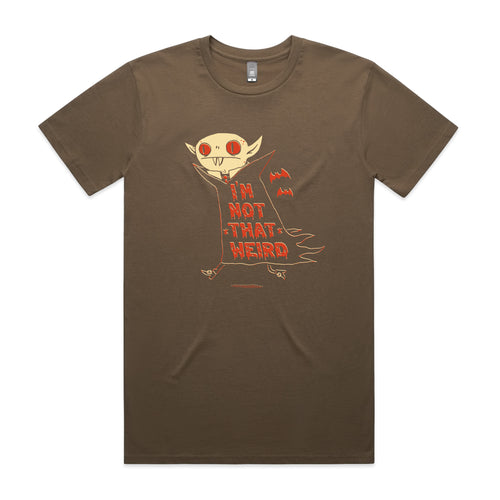Not That Weird Tee by Lonely Kids Club. All clothing from our T-shirts to our shorts and hoodies are ethically made, and printed packed and shipped from Sydney.
