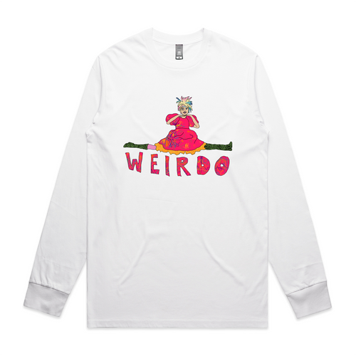 Weirdo Tee by Lonely Kids Club. All clothing from our T-shirts to our shorts and hoodies are ethically made, and printed packed and shipped from Sydney.