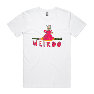 Weirdo Tee by Lonely Kids Club. All clothing from our T-shirts to our shorts and hoodies are ethically made, and printed packed and shipped from Sydney.