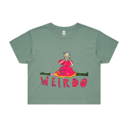 Weirdo Tee by Lonely Kids Club. All clothing from our T-shirts to our shorts and hoodies are ethically made, and printed packed and shipped from Sydney.