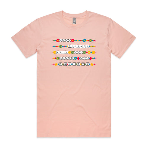 What Doesn't Kill You Tee by Lonely Kids Club. All clothing from our T-shirts to our shorts and hoodies are ethically made, and printed packed and shipped from Sydney.