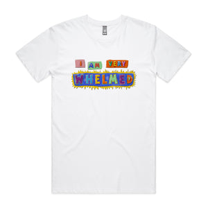 Whelmed Tee by Lonely Kids Club. All clothing from our T-shirts to our shorts and hoodies are ethically made, and printed packed and shipped from Sydney.