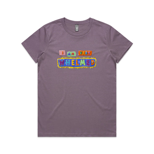 Whelmed Tee by Lonely Kids Club. All clothing from our T-shirts to our shorts and hoodies are ethically made, and printed packed and shipped from Sydney.