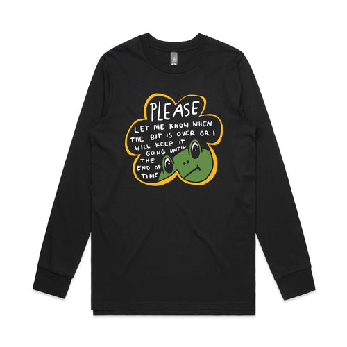 When The Bit Is Over Tee by Lonely Kids Club. All clothing from our T-shirts to our shorts and hoodies are ethically made, and printed packed and shipped from Sydney.