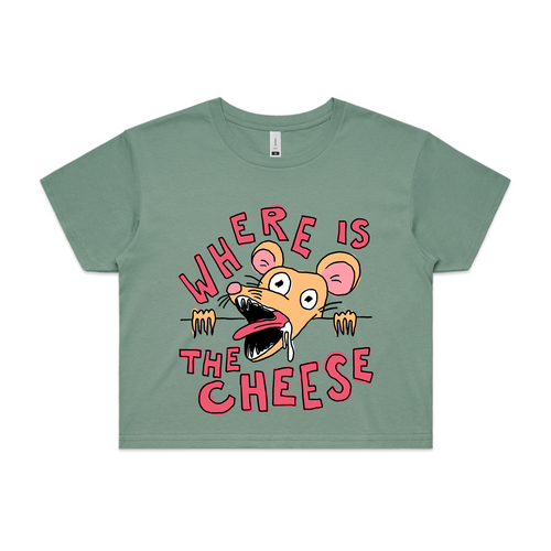 Where Is The Cheese Tee by Lonely Kids Club. All clothing from our T-shirts to our shorts and hoodies are ethically made, and printed packed and shipped from Sydney.