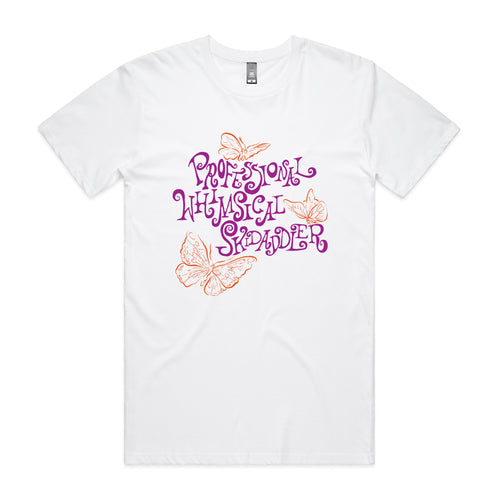 Whimsical Skidaddler Tee by Lonely Kids Club. All clothing from our T-shirts to our shorts and hoodies are ethically made, and printed packed and shipped from Sydney.