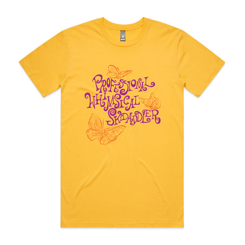 Whimsical Skidaddler Tee by Lonely Kids Club. All clothing from our T-shirts to our shorts and hoodies are ethically made, and printed packed and shipped from Sydney.