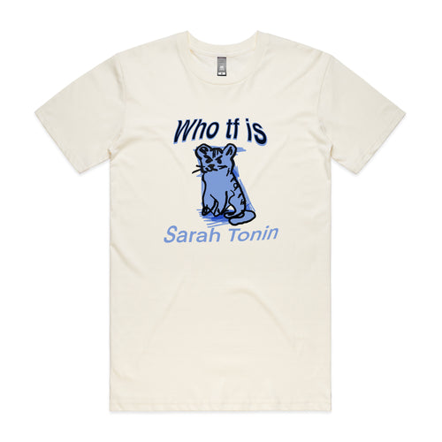 Who TF Tee by Lonely Kids Club. All clothing from our T-shirts to our shorts and hoodies are ethically made, and printed packed and shipped from Sydney.