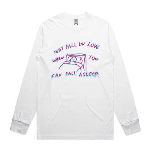 Why Fall In Love Tee by Lonely Kids Club. All clothing from our T-shirts to our shorts and hoodies are ethically made, and printed packed and shipped from Sydney.