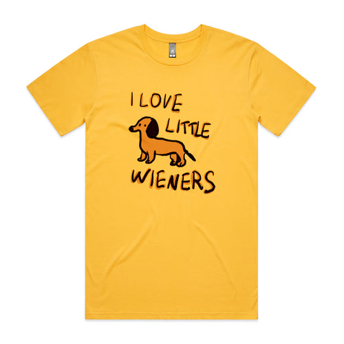 Little Wieners Tee by Lonely Kids Club. All clothing from our T-shirts to our shorts and hoodies are ethically made, and printed packed and shipped from Sydney.