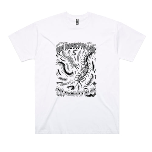 Too Wiggly Tee by Lonely Kids Club. All clothing from our T-shirts to our shorts and hoodies are ethically made, and printed packed and shipped from Sydney.
